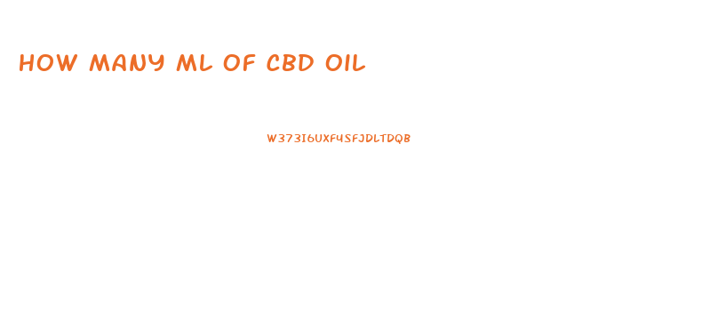 How Many Ml Of Cbd Oil