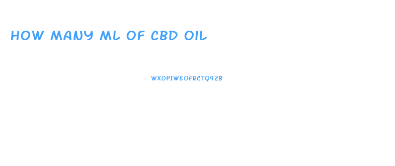 How Many Ml Of Cbd Oil