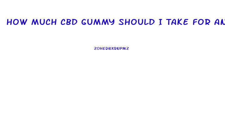 How Much Cbd Gummy Should I Take For Anxiety