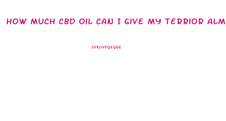 How Much Cbd Oil Can I Give My Terrior Almost Year Old