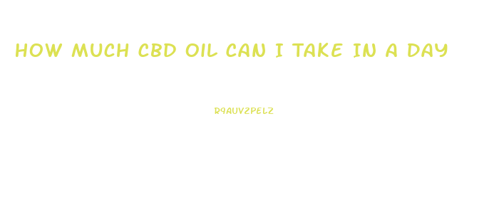 How Much Cbd Oil Can I Take In A Day