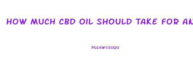 How Much Cbd Oil Should Take For Anxiety