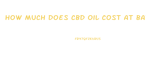 How Much Does Cbd Oil Cost At Bartell Drugs