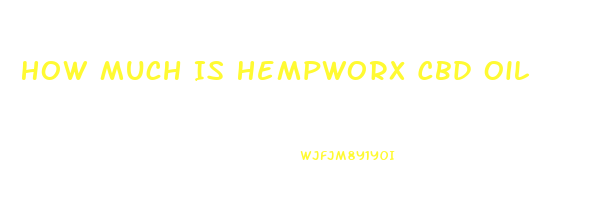 How Much Is Hempworx Cbd Oil