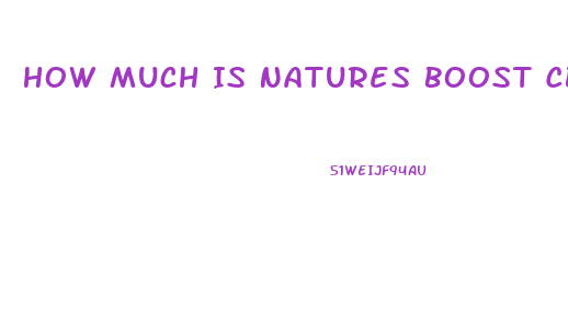 How Much Is Natures Boost Cbd Gummies