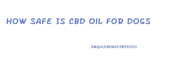 How Safe Is Cbd Oil For Dogs