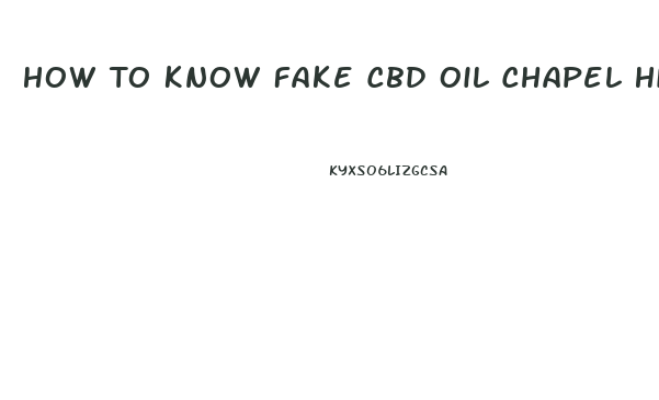 How To Know Fake Cbd Oil Chapel Hill Nc