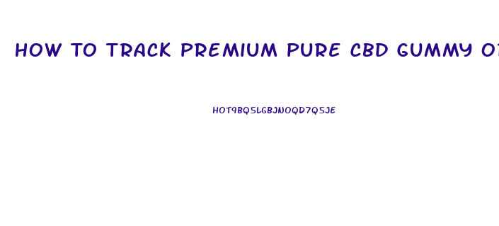 How To Track Premium Pure Cbd Gummy Order