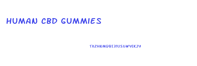 Human Cbd Gummies