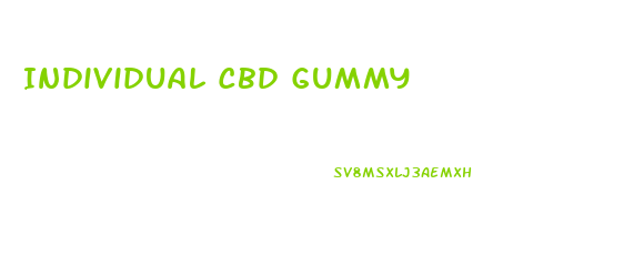 Individual Cbd Gummy