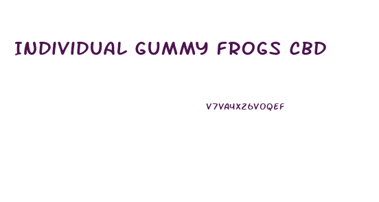 Individual Gummy Frogs Cbd