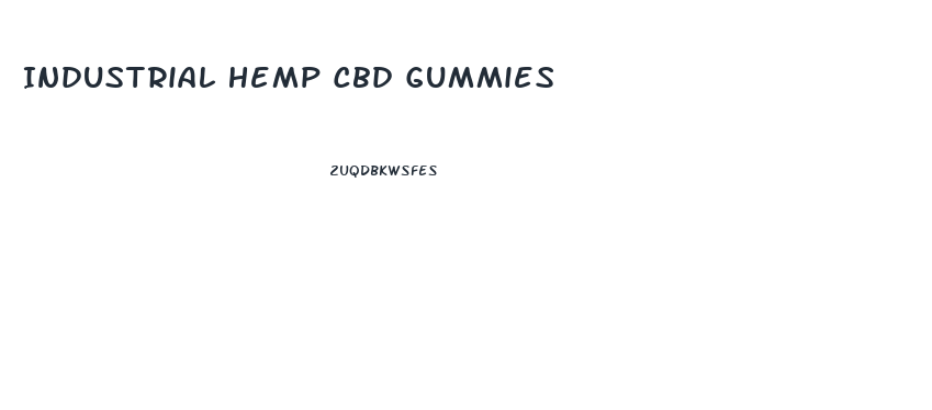 Industrial Hemp Cbd Gummies