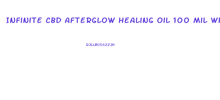 Infinite Cbd Afterglow Healing Oil 100 Mil What Happens If You Put Drops Under Tongue
