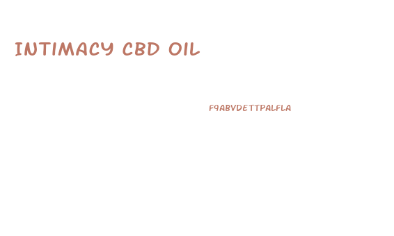 Intimacy Cbd Oil