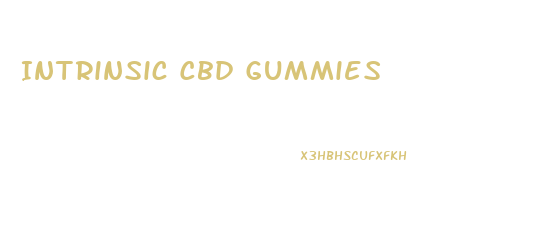 Intrinsic Cbd Gummies