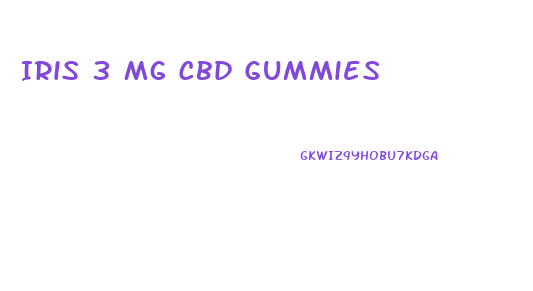 Iris 3 Mg Cbd Gummies