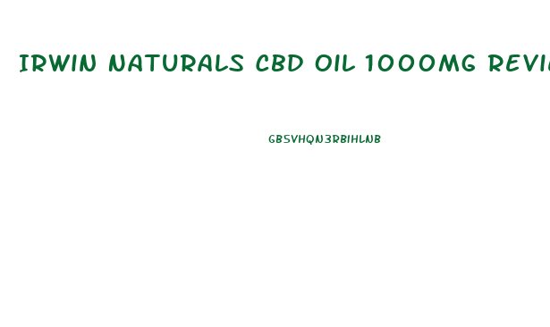 Irwin Naturals Cbd Oil 1000mg Review