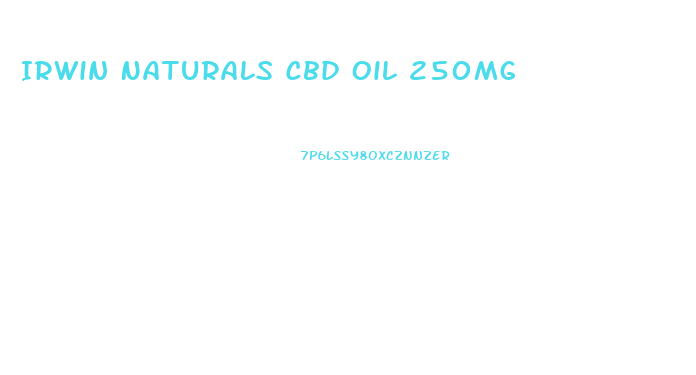 Irwin Naturals Cbd Oil 250mg