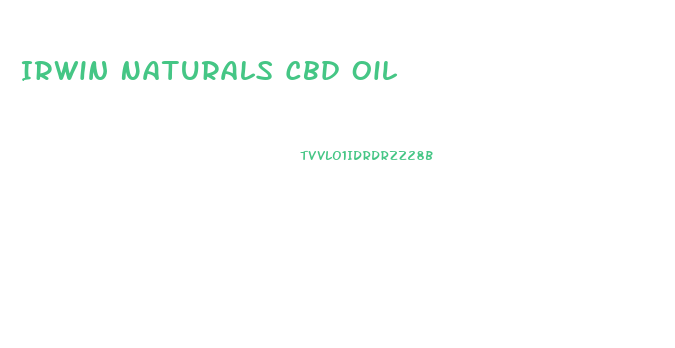 Irwin Naturals Cbd Oil