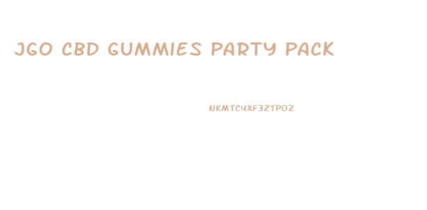 Jgo Cbd Gummies Party Pack