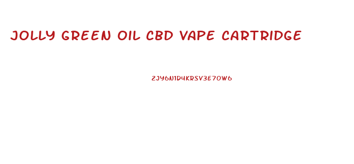 Jolly Green Oil Cbd Vape Cartridge