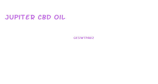 Jupiter Cbd Oil