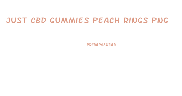 Just Cbd Gummies Peach Rings Png
