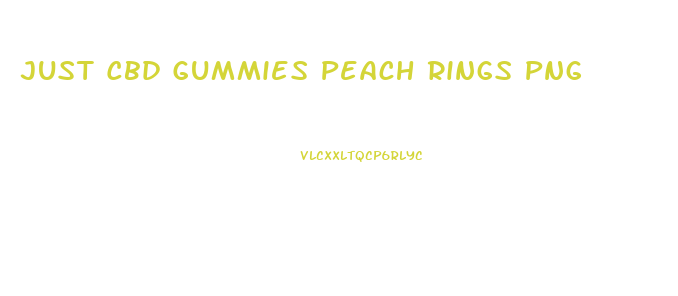 Just Cbd Gummies Peach Rings Png