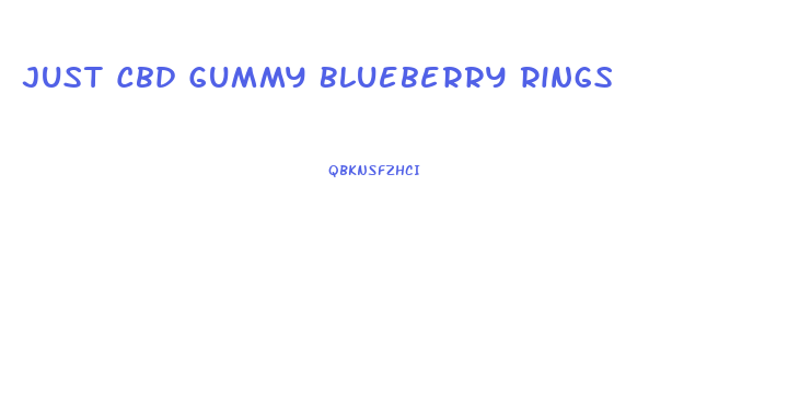 Just Cbd Gummy Blueberry Rings