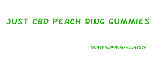 Just Cbd Peach Ring Gummies