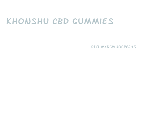 Khonshu Cbd Gummies