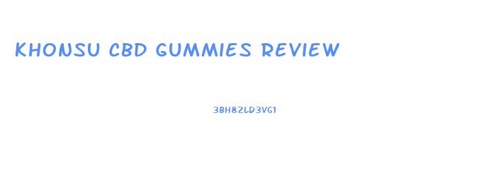 Khonsu Cbd Gummies Review