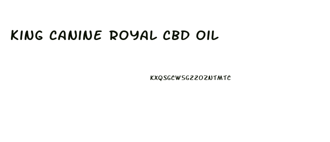 King Canine Royal Cbd Oil
