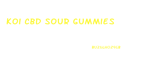Koi Cbd Sour Gummies
