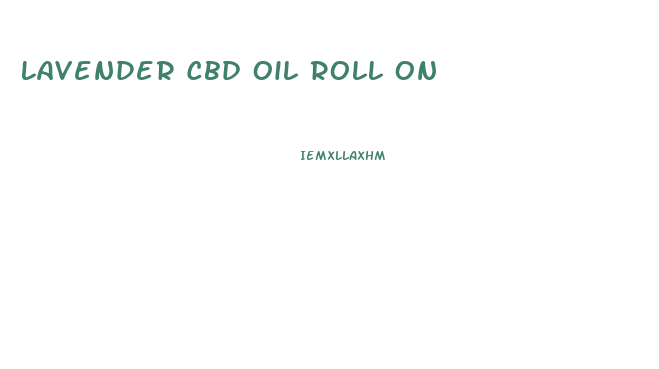 Lavender Cbd Oil Roll On