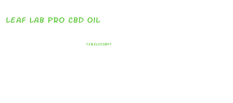 Leaf Lab Pro Cbd Oil