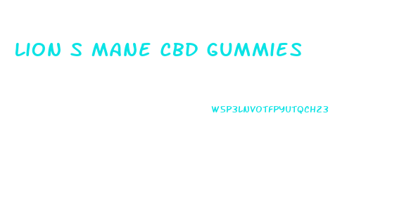 Lion S Mane Cbd Gummies