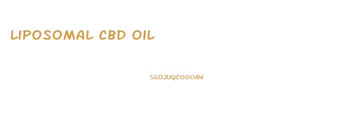 Liposomal Cbd Oil