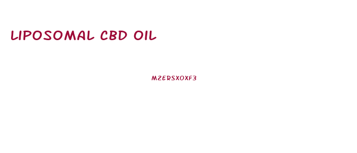 Liposomal Cbd Oil