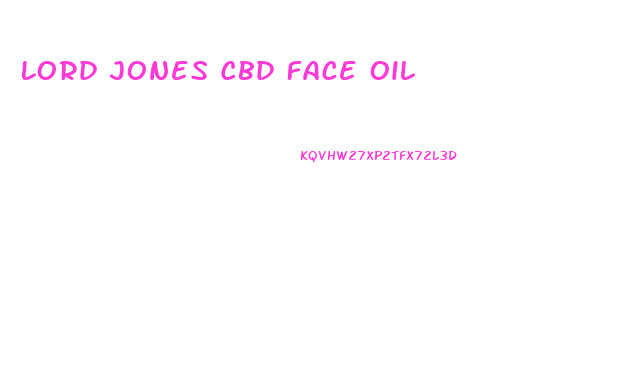 Lord Jones Cbd Face Oil