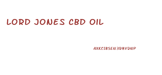 Lord Jones Cbd Oil