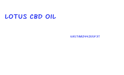 Lotus Cbd Oil