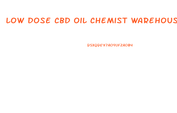 Low Dose Cbd Oil Chemist Warehouse