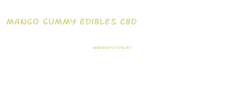 Mango Gummy Edibles Cbd