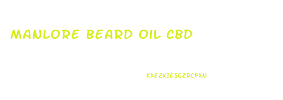 Manlore Beard Oil Cbd
