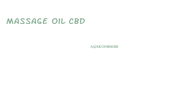 Massage Oil Cbd