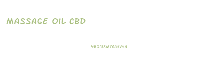 Massage Oil Cbd