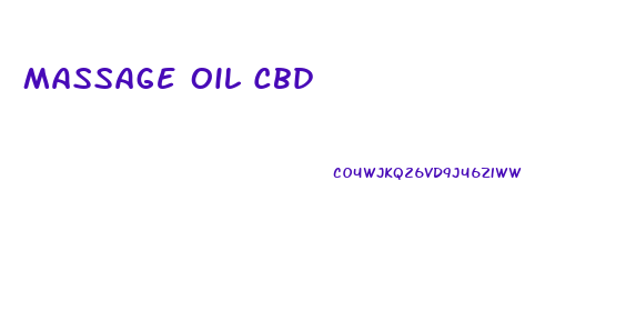 Massage Oil Cbd