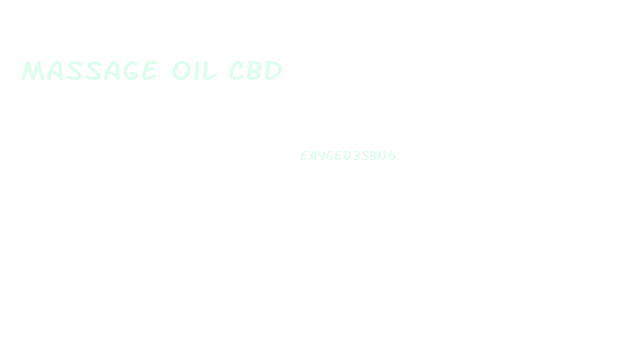 Massage Oil Cbd