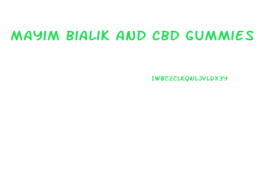 Mayim Bialik And Cbd Gummies